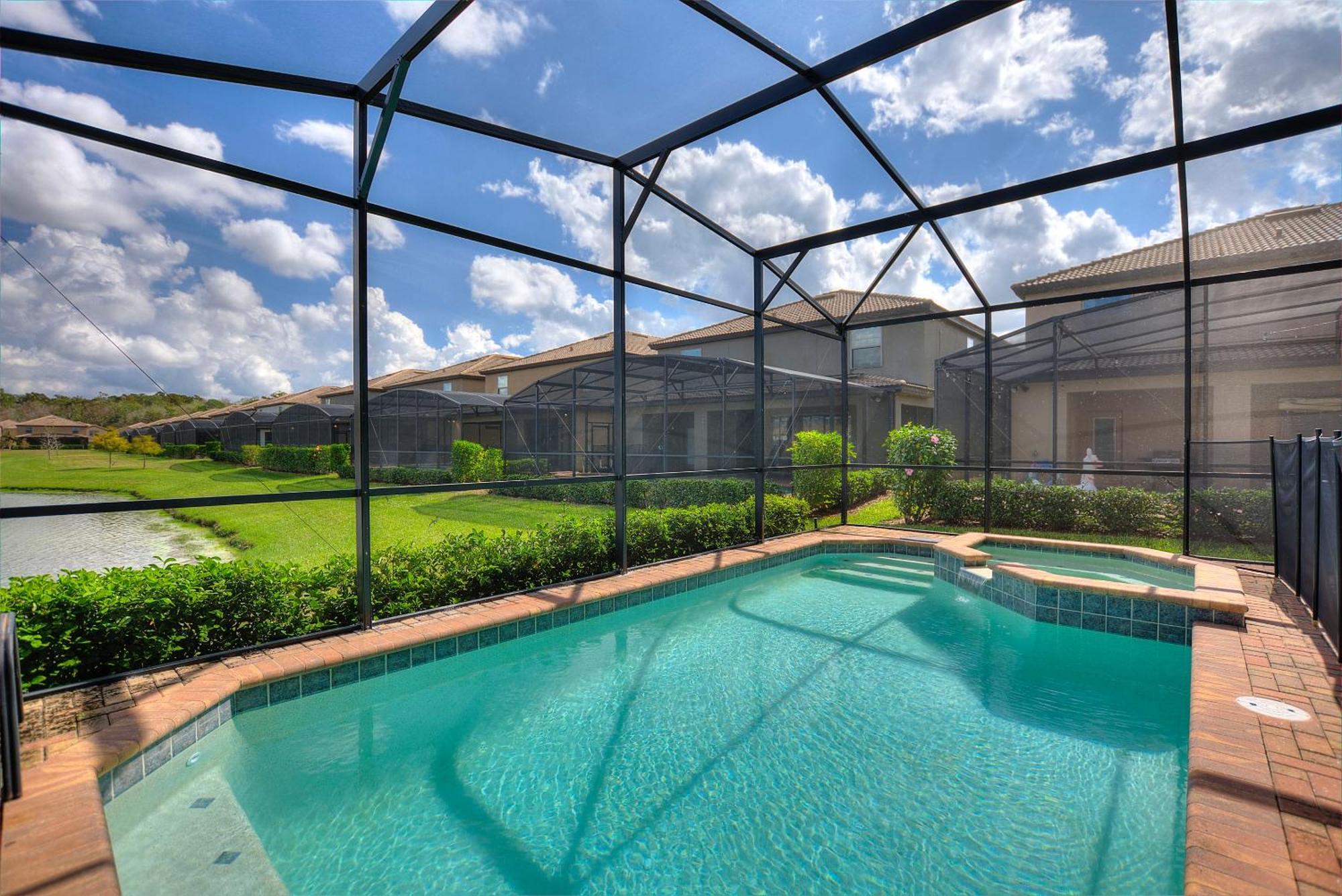 Stylish Cozy Family Getaway With Private Pool And Lake View Kissimmee Exterior foto