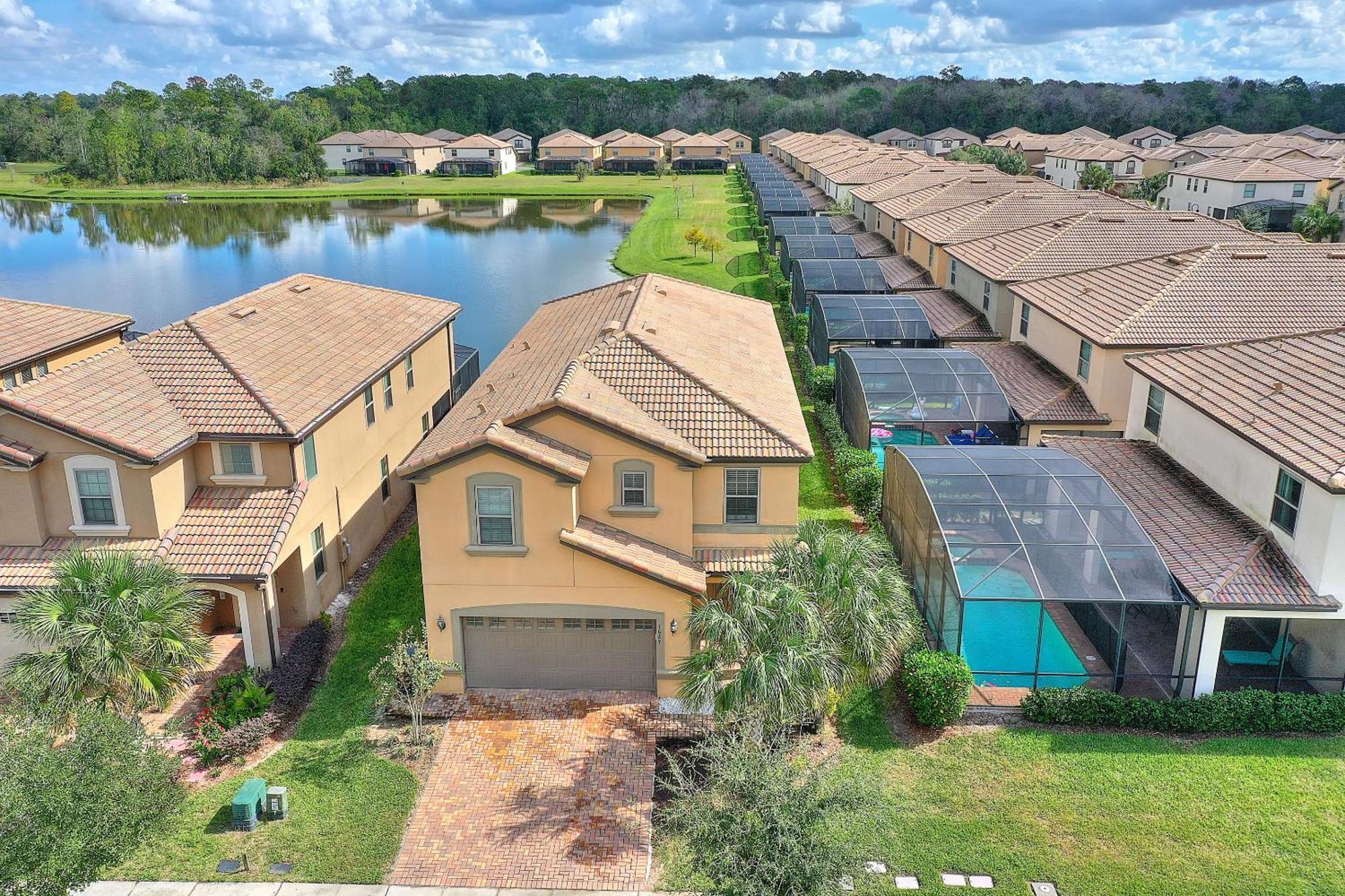 Stylish Cozy Family Getaway With Private Pool And Lake View Kissimmee Exterior foto
